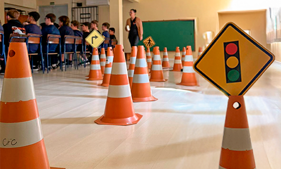 Fotografia ilustrativa de uma ação do Mês do Trânsito é marcado por mais uma edição do MOV.IT