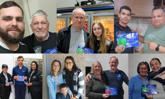 Fotografia ilustrativa - ações da semana da gentileza por funcionários da sulati