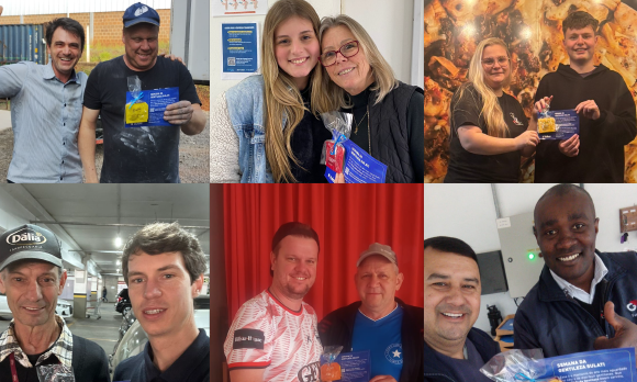 Fotografia ilustrativa - ações da semana da gentileza por funcionários da sulati