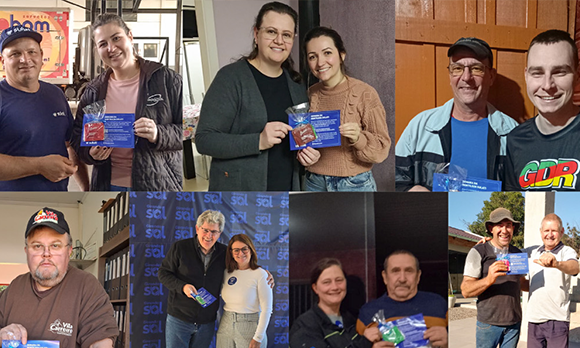 Fotografia ilustrativa - ações da semana da gentileza por funcionários da sulati